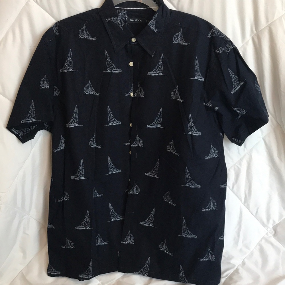Nautica Blue Sailboat Shirt